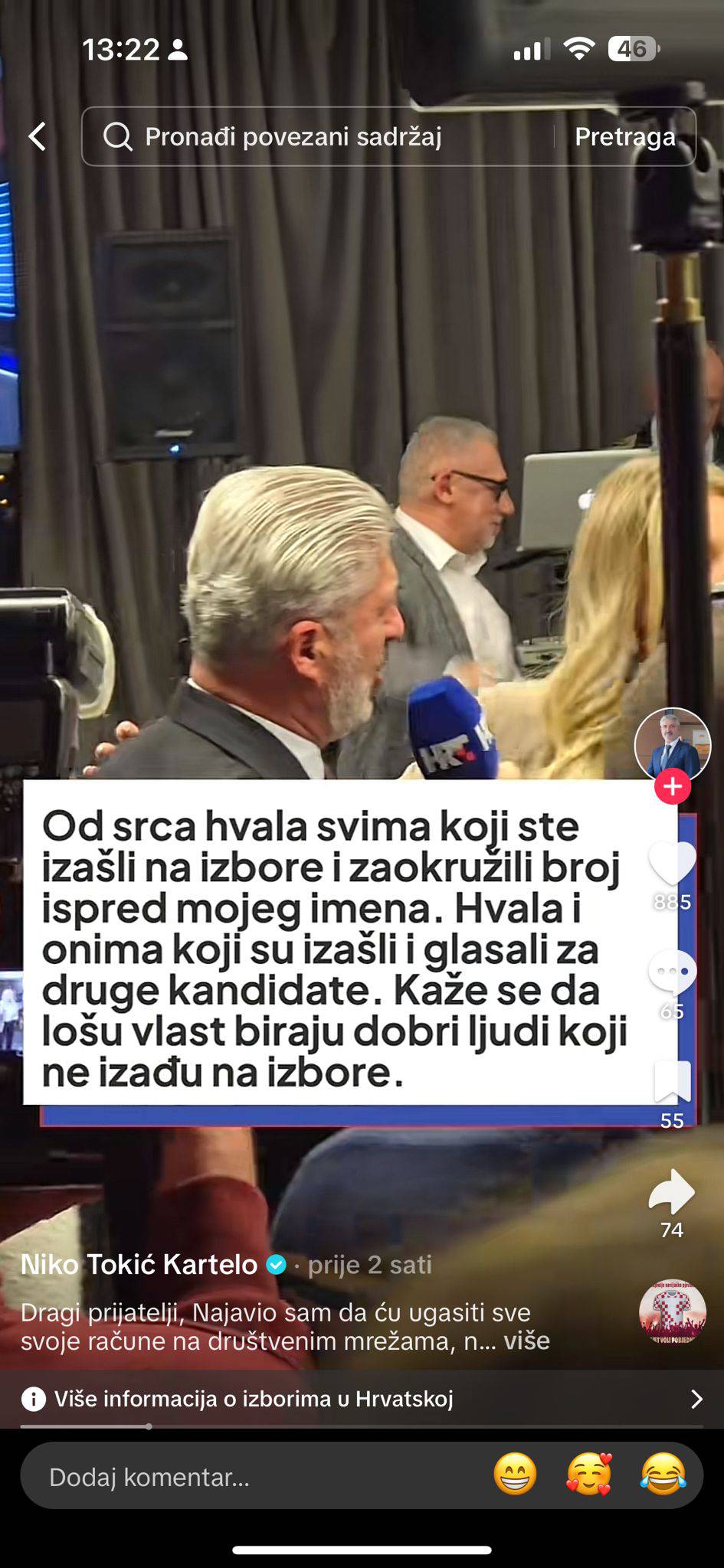 Kartelo se oprašta od TikToka: 'I to bi bilo to. Over and out'. Ali ne zna ga ugasiti: Zna li netko?