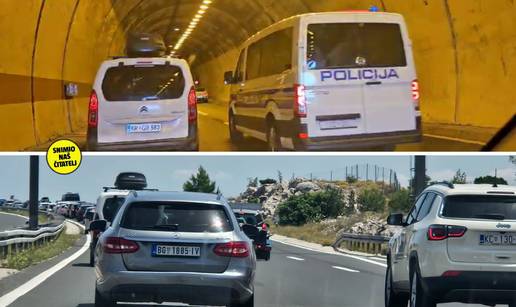 Pogledajte gužvu kod Svetog Roka: 'Vozi se 5 na sat, dva su vozila stala u drugom tunelu'