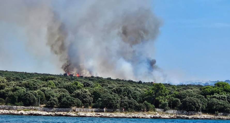 VIDEO Buknuo požar na Pagu! 'Gori šuma, stigli su i kanaderi'
