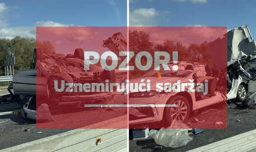 UZNEMIRUJU&Cacute;E Ovo je ostalo od automobila nakon strave na A3!