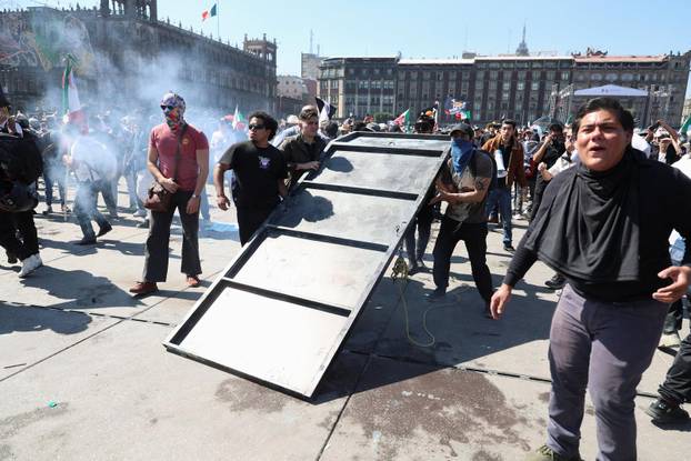 Protest against insecurity and corruption in country, in Mexico City