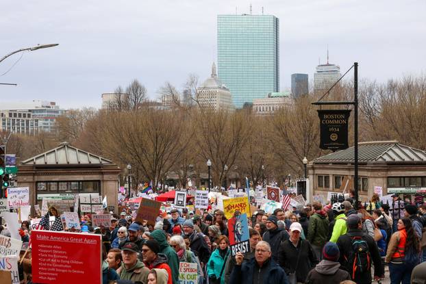 Anti-Trump “Hands Off” protest in Boston