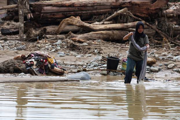 Aftermath of deadly flash flood in Batang Toru, South Tapanuli