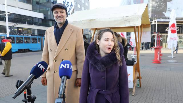 Zagreb: Marija Selak Raspudić i Nino Raspudić pozvali građane da iskoriste još dva preostala dana i daju potpise za referendum