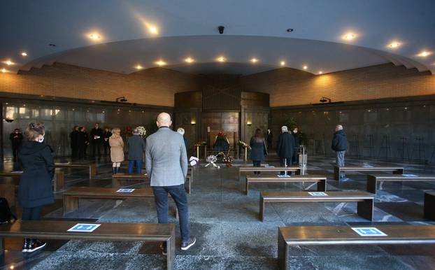 Sprovod Laze Goluže na zagrebačkom Krematoriju