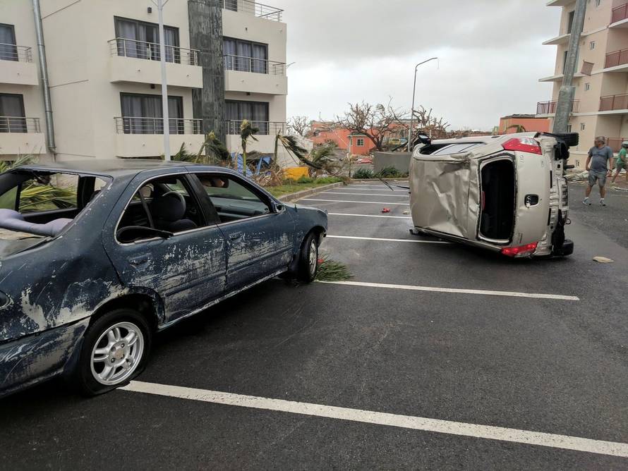 Damaged vehicles are seen following Hurricane Irma hitting Sint Maarten, the Dutch side of the Caribbean island of Saint Martin