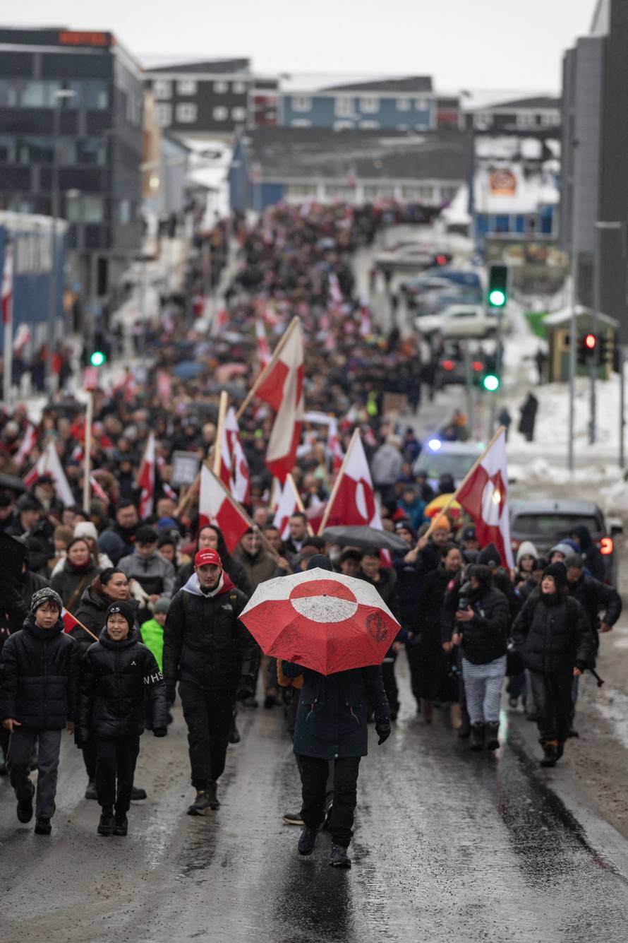 Protesters rally in Greenland against Trump annexation threat