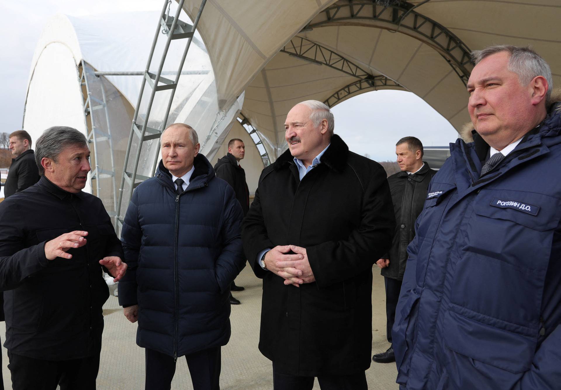 Russian President Putin and Belarusian President Lukashenko visit the Vostochny Cosmodrome