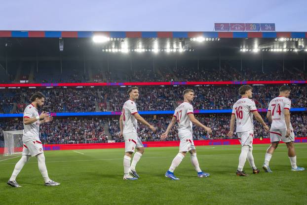 V.l.n.r. Kastriot Imeri, Valmir Matoshi, Fabio Fehr, Justin Roth, Elmin Rastoder, FCT, FC Basel - FC Thun, Super League,
