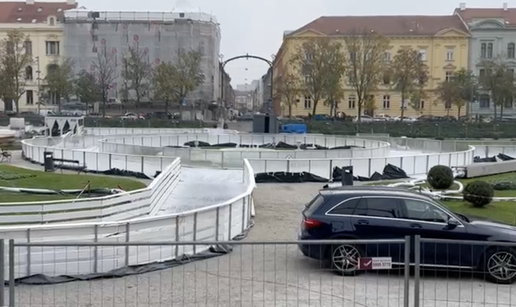 Pripreme za Advent u Zagrebu u punom su jeku: Klizalište na Tomislavcu već je postavljeno