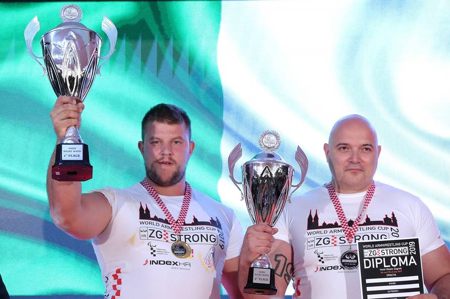 Zagreb: OdrÅ¾an Svjetski kup u obaranju ruke ZG Strong 2019.