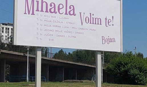 U Zagrebu osvanuo misteriozni ljubavni plakat: Mihaela, ti si moj mir i ljubav...ti si sve...