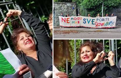 Iranka u suzama rezala kosu na prosvjedu u Zagrebu: 'I Iran treba slobodu, samo to tražimo'
