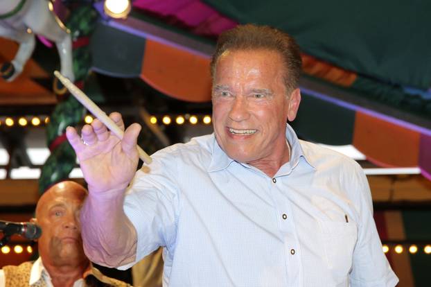 Arnold Schwarzenegger at the Oktoberfest 2019 in the Marstall Festzelt in Munchen