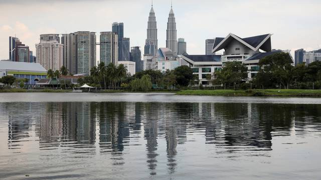 A view of the city skyline in Kuala Lumpur