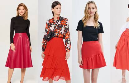 Crvena suknja: Snažan modni element za posebne prigode