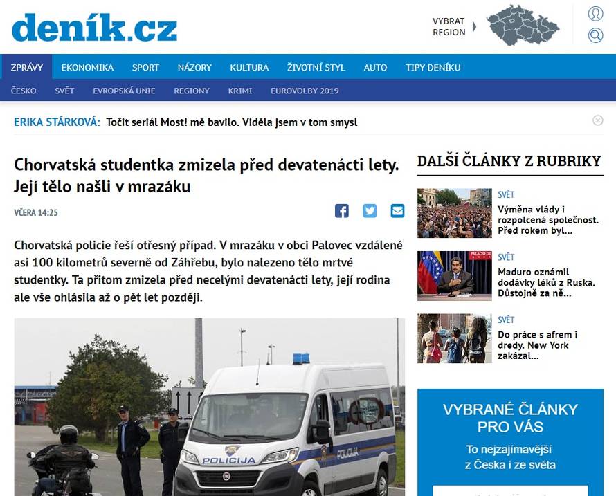 Tijelo u škrinji: Svjetski mediji pišu o strahoti u Međimurju