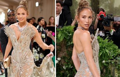 J. Lo je u haljini jedva hodala, a ručno su je izrađivali 800 sati: Slavnu guzu ipak nisu pokrili...