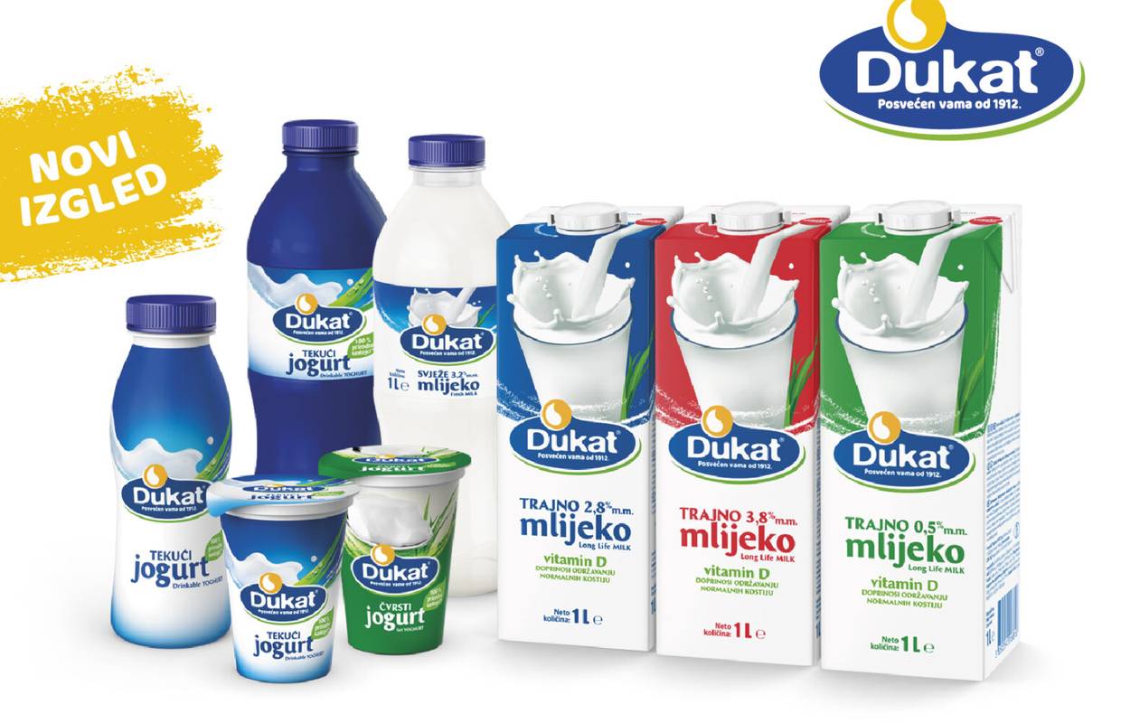 Dukat predstavio novi dizajn loga i tetrapaka: Investicija vrijedna četiri milijuna eura