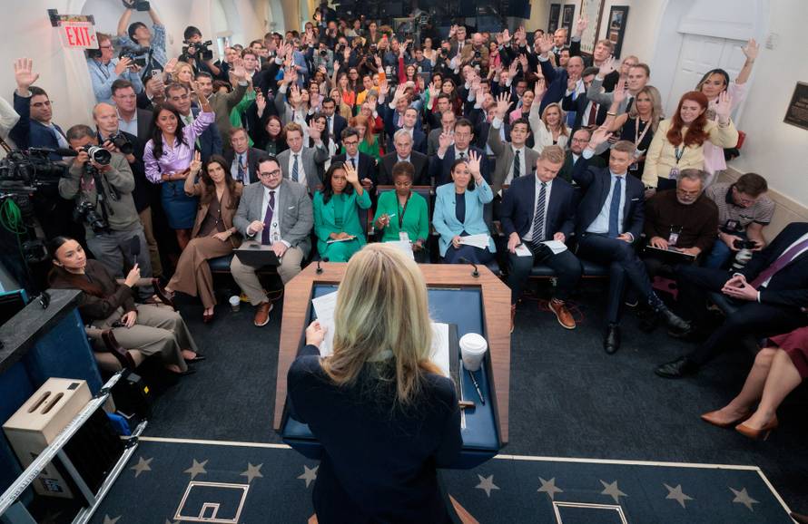 Zachraia press briefing at the White House in Washington