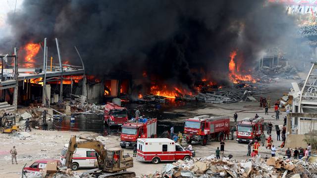 Fire breaks out at Beirut's port area