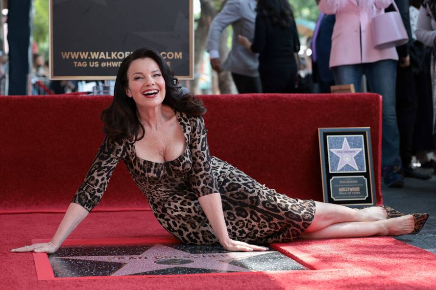 Actor Fran Drescher unveils her star on the Hollywood Walk of Fame in Los Angeles