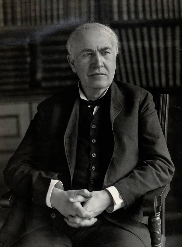 V0026323 Thomas Alva Edison. Photograph.