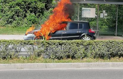 VIDEO Izgorio auto u Zagrebu