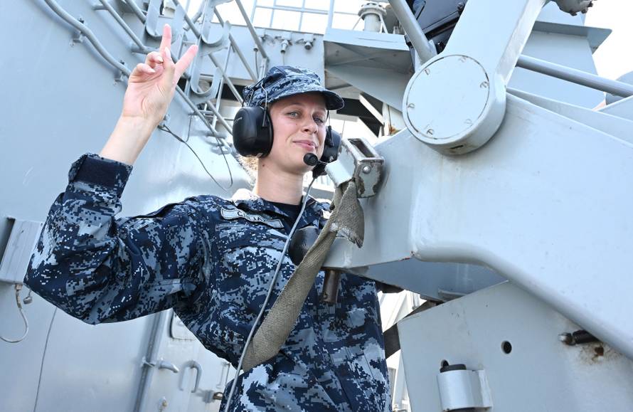 Split: Posada Hrvatske ratne mornarice tijekom vježbe za vojni Mimohod 2025. 