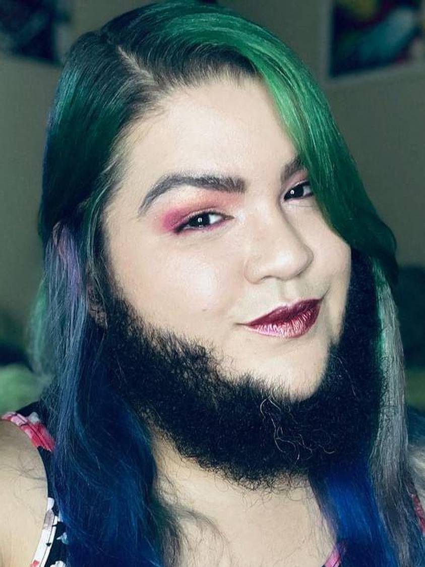 EXCLUSIVE: 'I'm a woman with a BEARD – it infuriates strangers but I love my hairy face and so does my boyfriend'