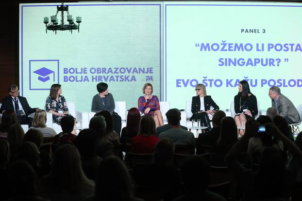 Zagreb: Bolje obrazovanje, bolja Hrvatska, panel "MoÅ¾emo li postati Singapur"