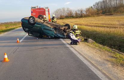 Sudar na cesti kod Koprivnice, ozlijeđeno 4 ljudi i jedna beba