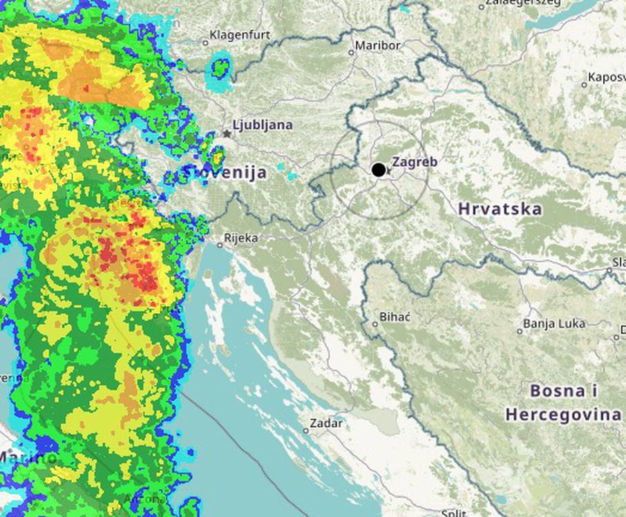 Stiže novi kišni val: Nevrijeme već zahvatilo Istru, mogući su obilni pljuskovi na  Jadranu