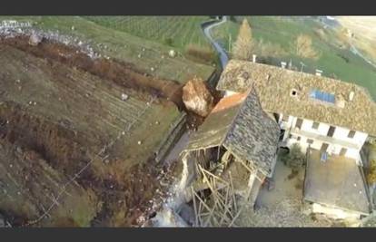 Italija: Ogromna stijena oštetila imanje staro tri stotine godina