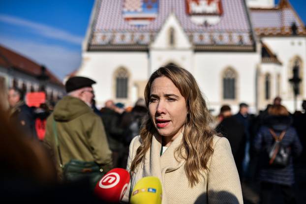 Prosvjed Hrvatskog novinarskog društva protiv tzv. Zakona opasnih namjera