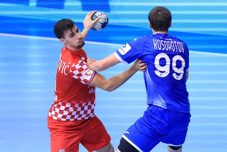 Osijek: Hrvatska protiv Rusije u rukometnoj utakmici Croatia Cupa 2022