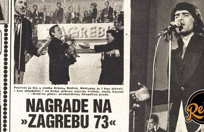 Arsen Dedić na festivalu 'Zagreb 73' prikupio najviše nagrada