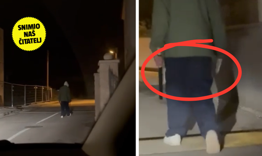 UZNEMIRUJUĆI VIDEO Tip šetao s nožem i palicom u Kaštelima!