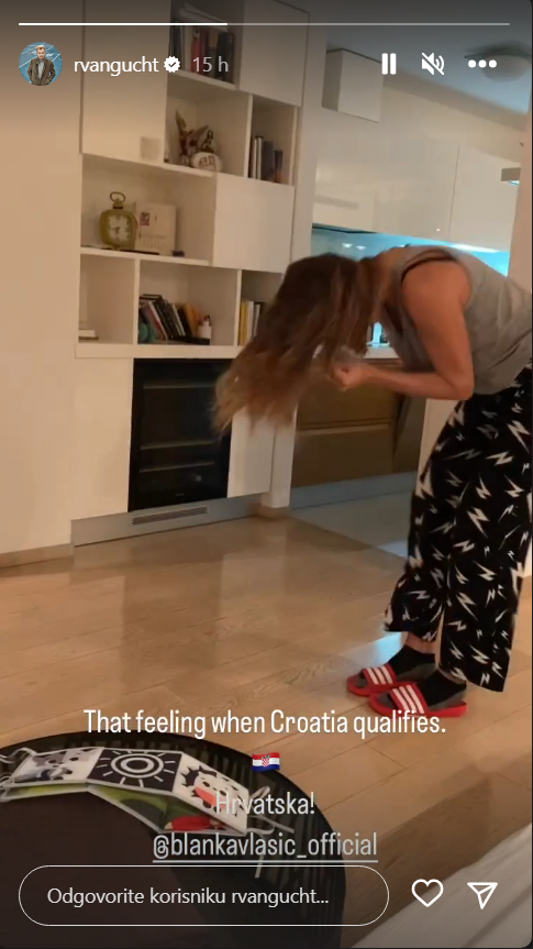 Blanka i Ruben ponosno navijali za Hrvatsku: Pogledajte kako je reagirala na posljednji penal