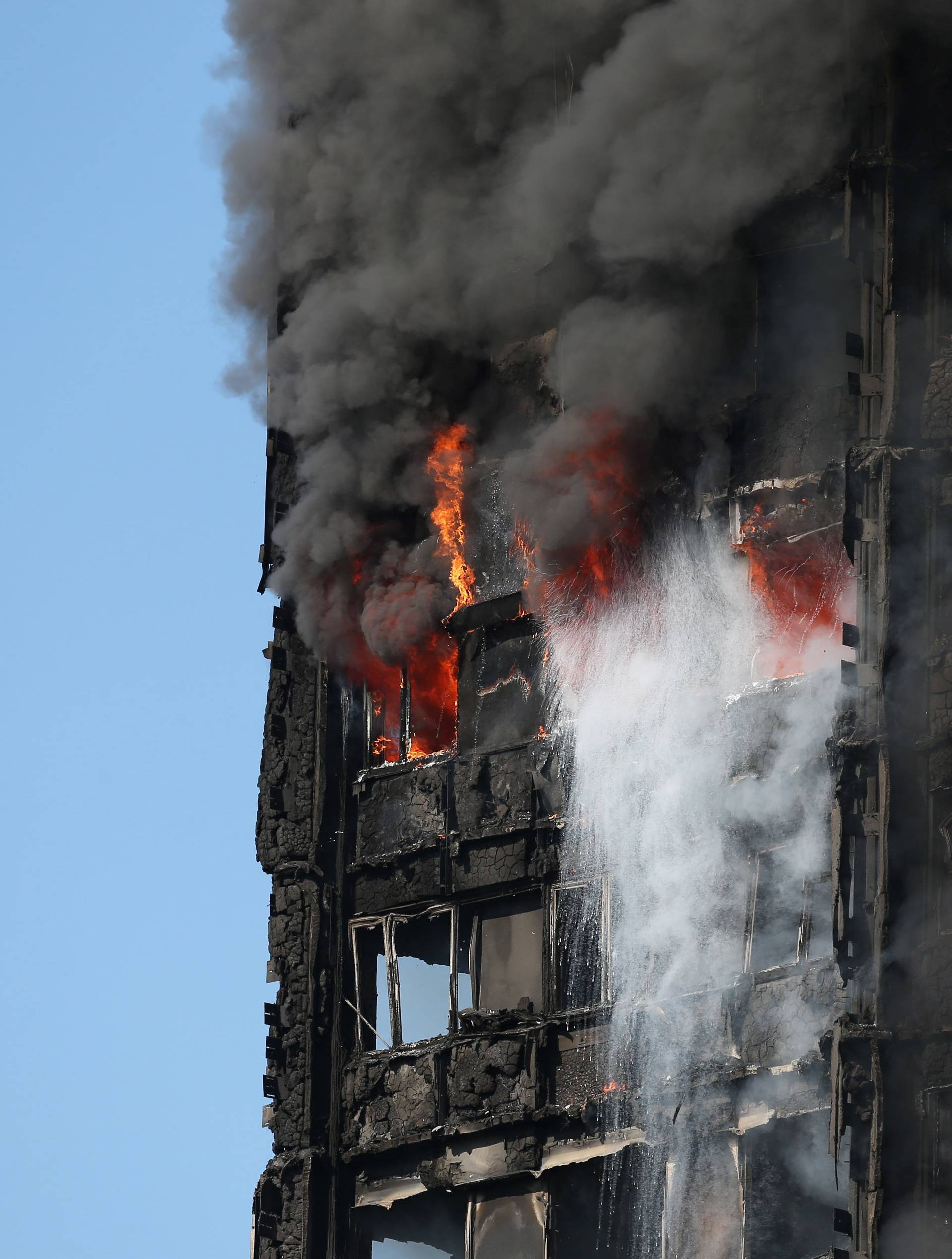 Tower block fire in London