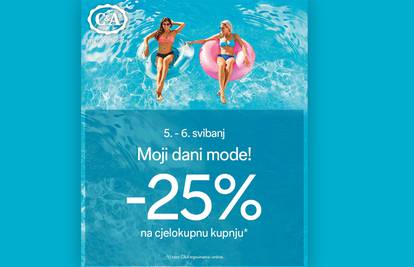 Dani mode u C&A: 25% popusta na sve