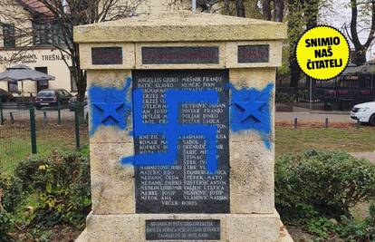 SRAMOTA U ZAGREBU! Kukasti križ na spomeniku partizanskim borcima: 'Svako malo je išaran'