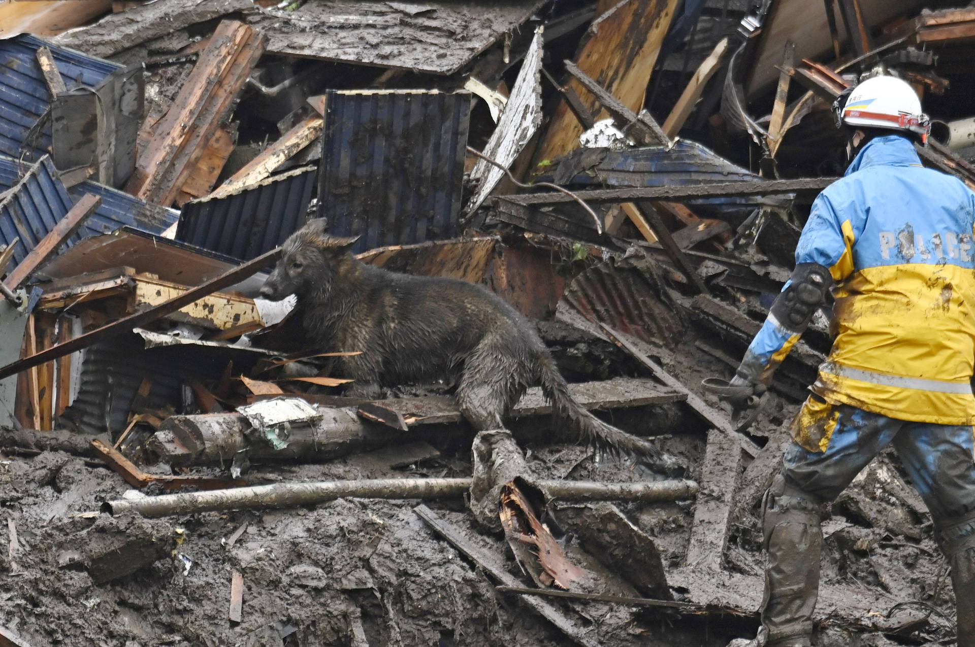 Mudslide in Atami