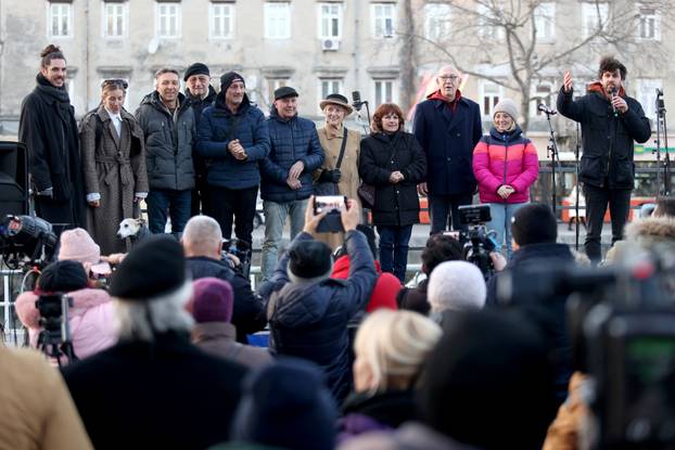 Rijeka: Doček Oskarovca Igora Bežinovića i ekipe koja je sudjelovala u stvaranju filma "Fiume o Morte!"