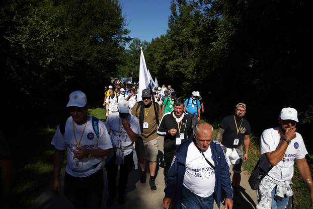 March commemorating the 25th anniversary of the Srebrenica massacre