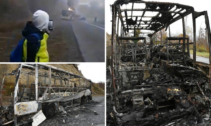 Zapalio se bus pun djece blizu Požege: 'Bili su jako uplašeni'