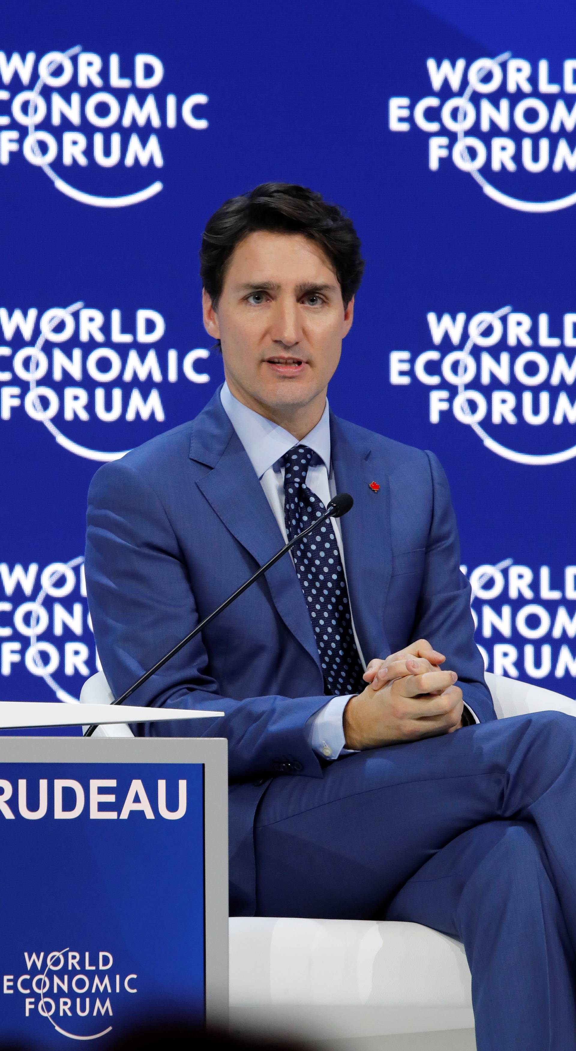 Canada's Prime Minister Justin Trudeau attends the World Economic Forum (WEF) annual meeting in Davos