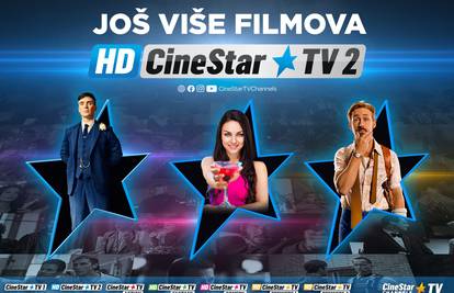 Novi kanal Cinestar TV 2 HD donosi još više filmova!