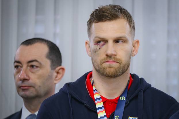 Zagreb: Prijem rukometaša u Banskim dvorima