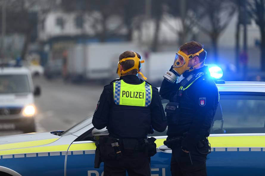 Major fire in Hamburg